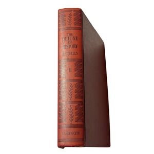 The Outline of History Volume II H.G. Wells Garden City Books 1956 Hardcover Red